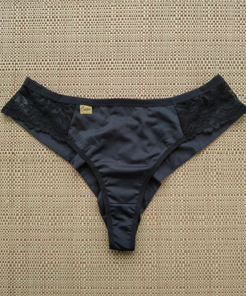 Calcinha Fio Duplo Plus – Dany — Calcinhas Femininas, Calcinhas Plus Size — SKU 485029. Cor: Lilás, Romance, Marinho, Rubro. Tamanho: 48, 50, 52