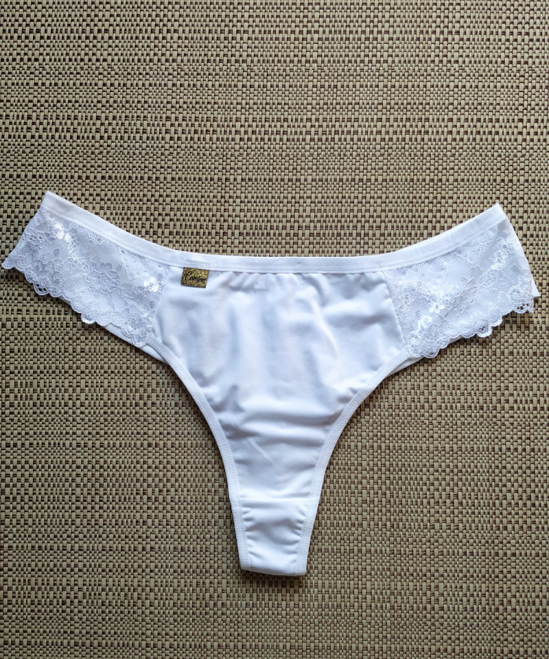 Calcinha Fio Duplo Plus – Dany — Calcinhas Femininas, Calcinhas Plus Size — SKU 485029. Cor: Lilás, Romance, Marinho, Rubro. Tamanho: 48, 50, 52