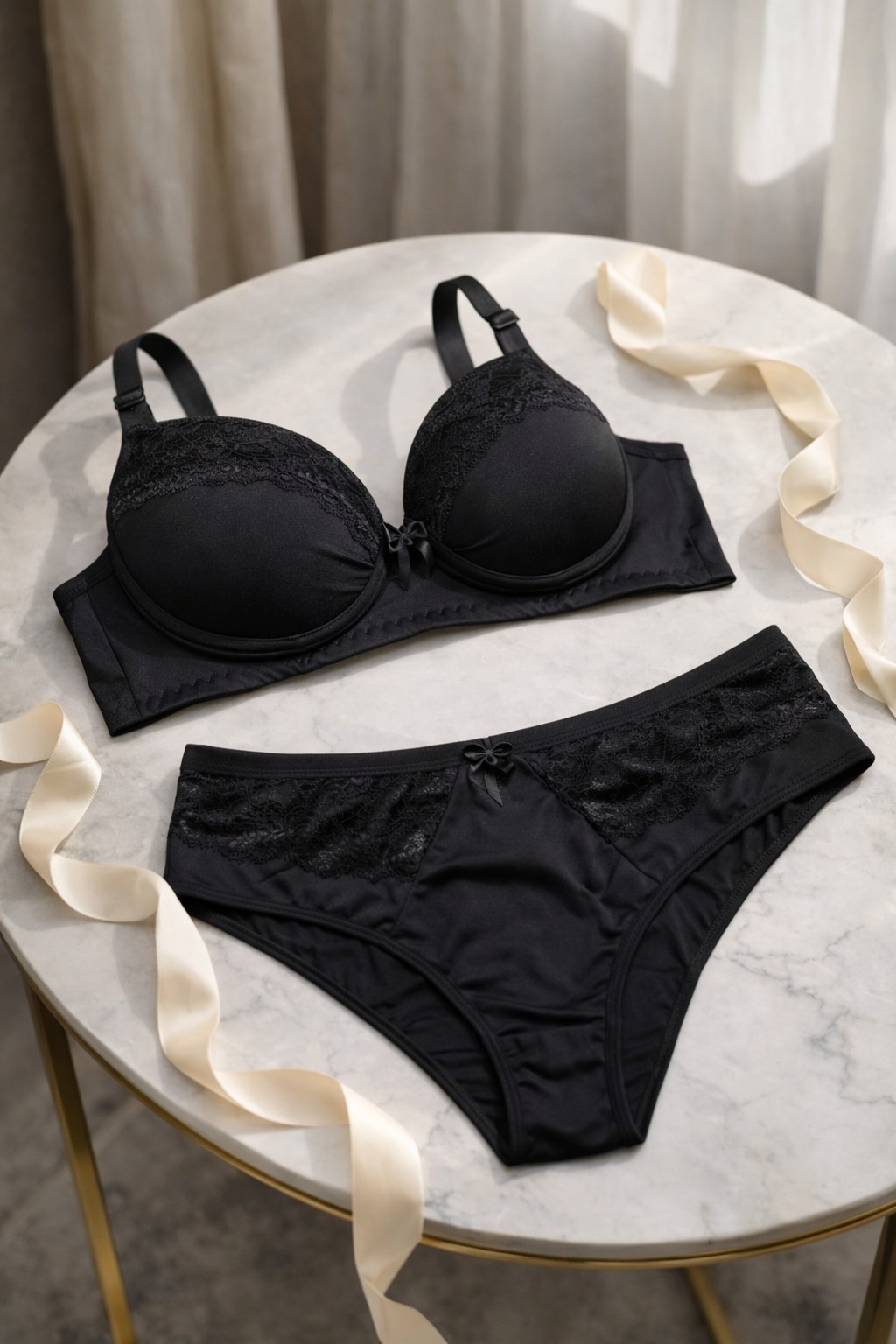 Conjunto Plus Size Romilda — Conjuntos de Lingerie, Conjuntos Plus Size — SKU 363365. Cor: Romance, Marinho, Rubro, Preto. Tamanho: GG, 48, 50, 52
