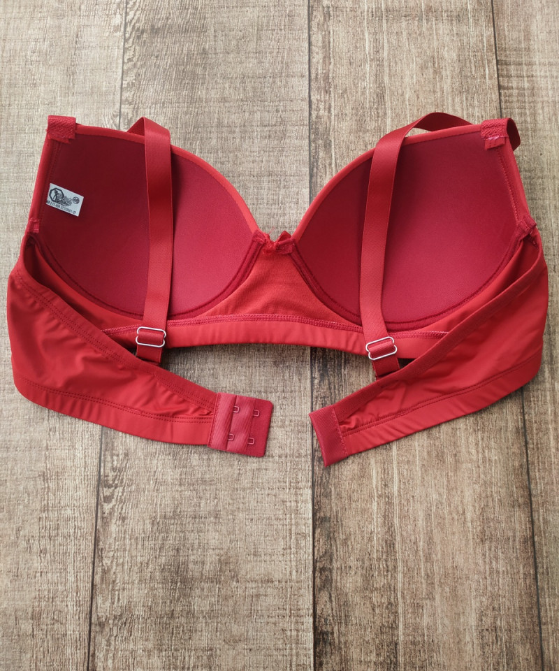 Sutiã Microfibra Reforçado PLUS SIZE — Leve Tudo com Desconto, Lingerie Plus Size — SKU 556917. Cor: Rubro, Preto, Branco, Chocolate. Tamanho: 48, 50, 52