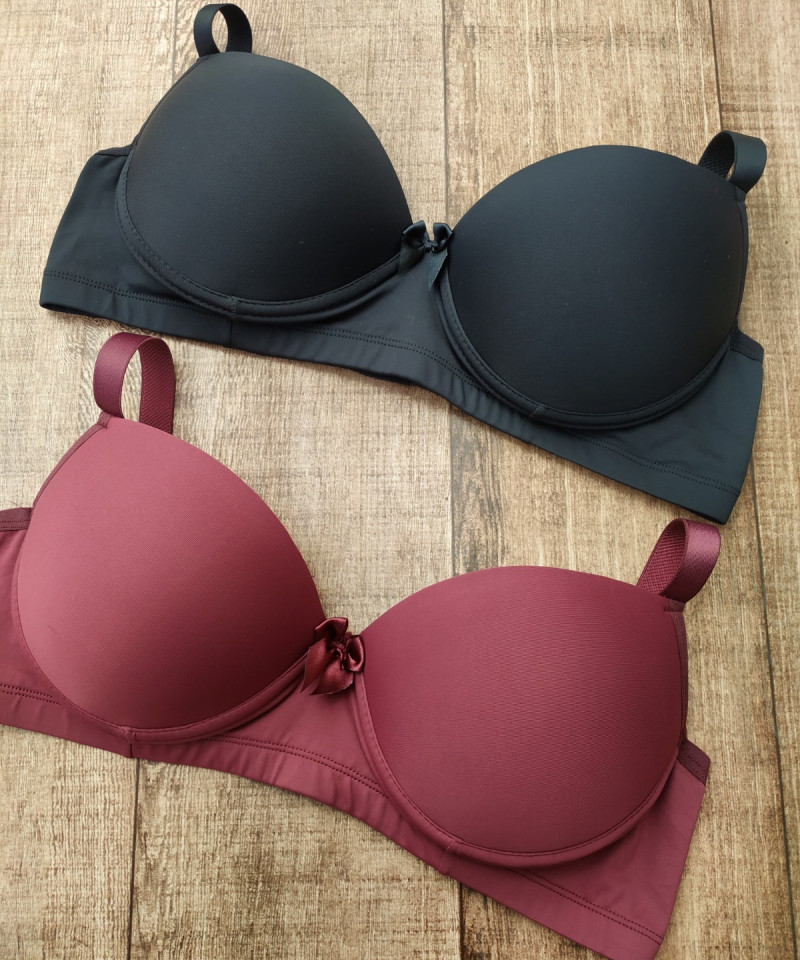 Sutiã Microfibra Reforçado PLUS SIZE — Leve Tudo com Desconto, Lingerie Plus Size — SKU 556917. Cor: Rubro, Preto, Branco, Chocolate. Tamanho: 48, 50, 52