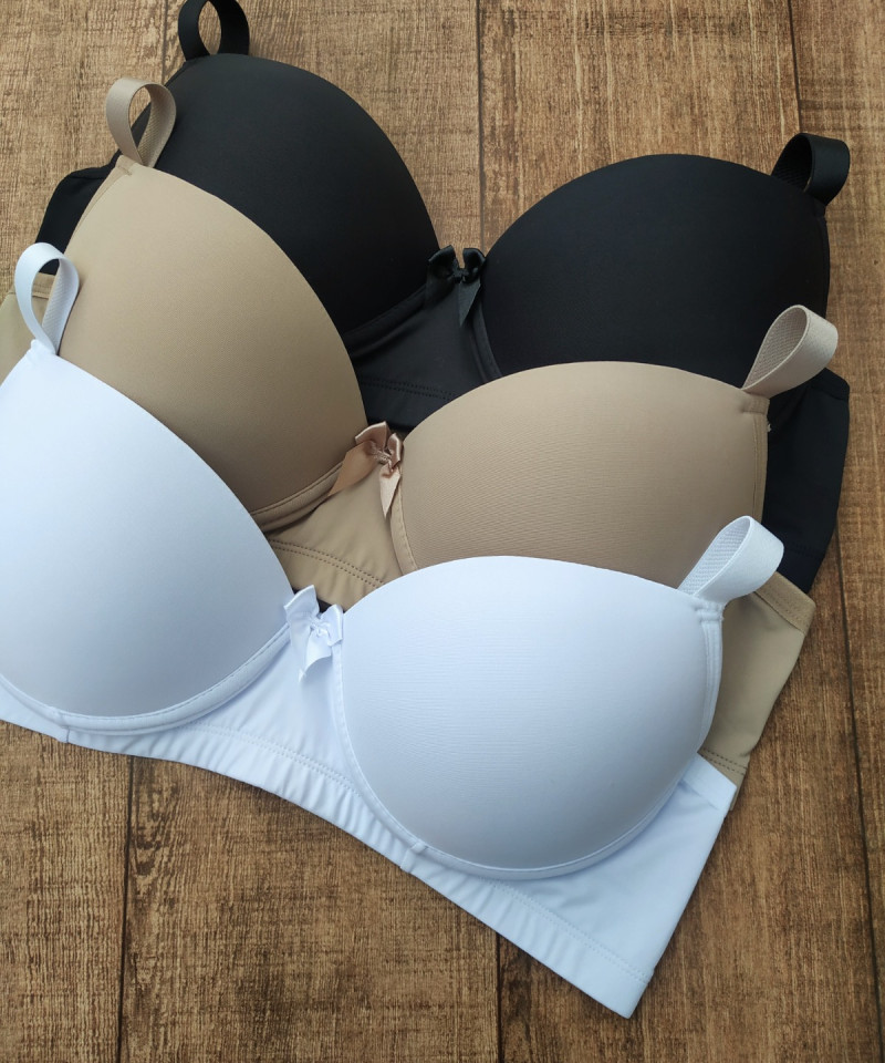 Sutiã Microfibra Reforçado PLUS SIZE — Leve Tudo com Desconto, Lingerie Plus Size — SKU 556917. Cor: Rubro, Preto, Branco, Chocolate. Tamanho: 48, 50, 52