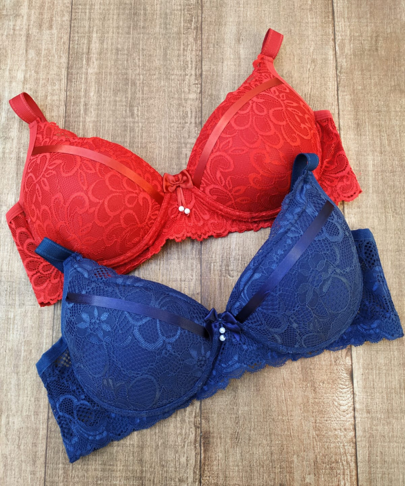Sutiã Reforçado PLUS SIZE Milene — Leve Tudo com Desconto, Sutiãs Femininos — SKU 4794. Cor: Frozen, Lilás, Teos, Marinho. Tamanho: 48, 50, 52